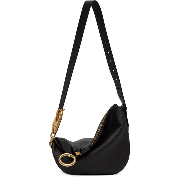 $3250 BRAND NEW BURBERRY PRORSUM BLACK LEATHER SMALL KNIGHT BAG PURSE NWT! - Picture 3 of 16